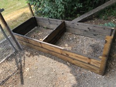 Planter Box ready to fill with soil. 